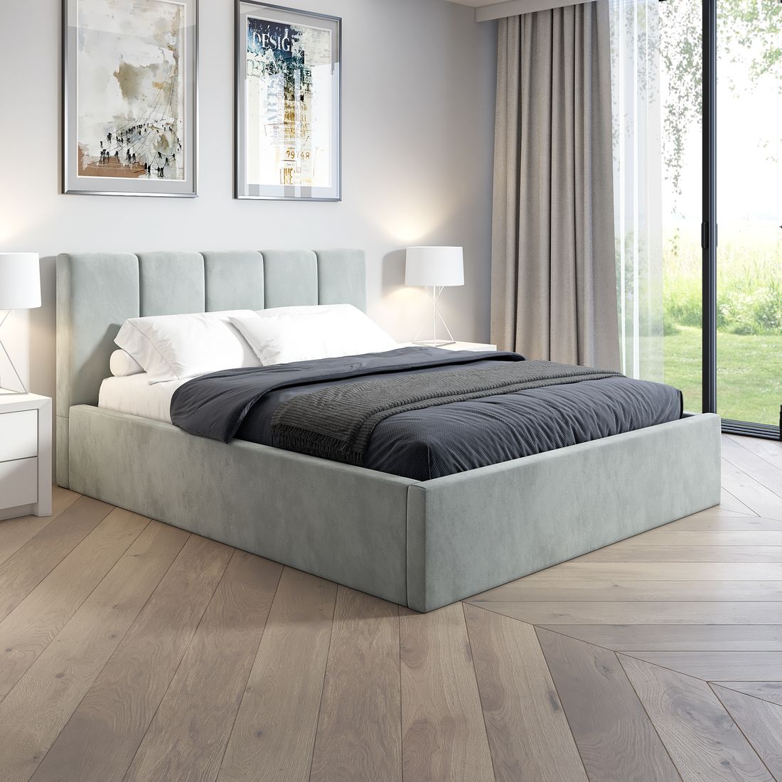 lozko-tapicerowane-szare-140x200-pojemnik-metz