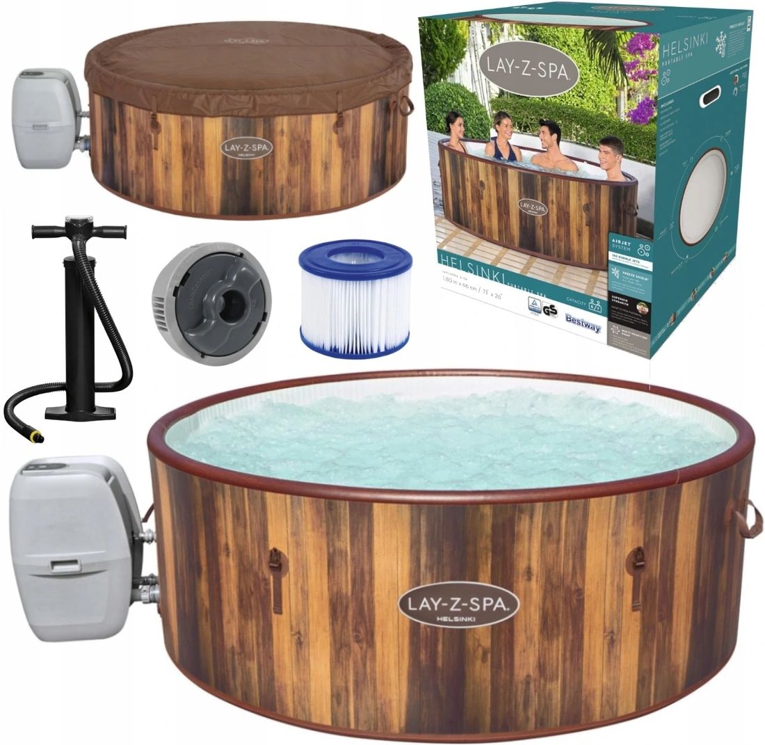 Bestway Jacuzzi Basen LayZSpa Helsinki 57 Osób ERLI.pl