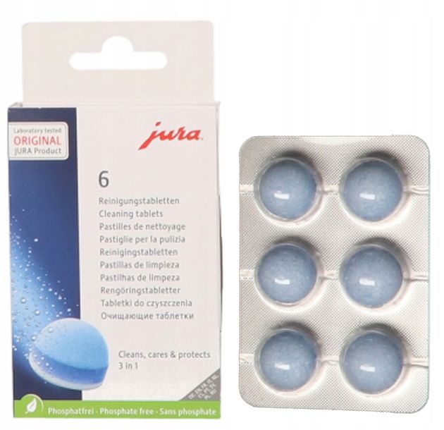 Jura tabletki do czyszczenia ekspresu 3w1 6 sztuk skuteczne i wygodne