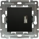 gniazdo-multimedialne-usb-czarny-mat