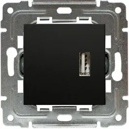 gniazdo-multimedialne-usb-czarny-mat