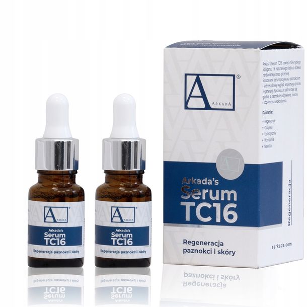 ARKADA 2 szt. serum kolagenowe TC16 odbudowa paznokci - zestaw.