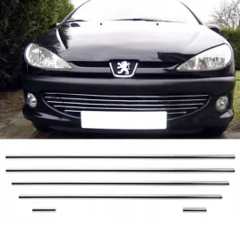 peugeot-206-listwy-chrom-na-grill-atrape-zderzak