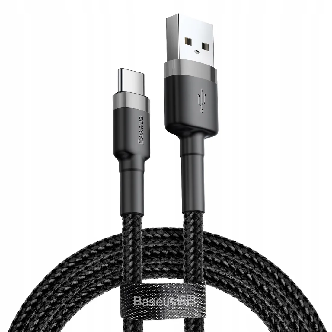 baseus-kabel-cafule-usb-usb-c-05-m-3a-szaro-czarny-stan-nowy