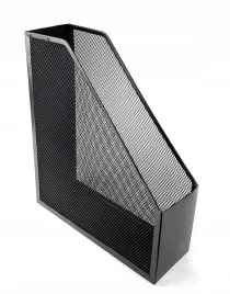 przybornik-na-dlugopisy-na-karteczki-pojemnik-na-czasopisma-siatka-czarny