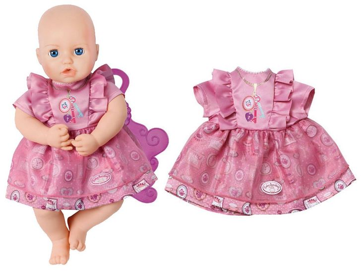 Baby Annabell Ubranko Sukienka Różowa dla Lalki 700839