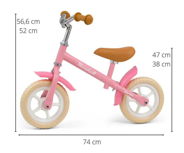 rowerek-biegowy-marshall-pink-stan-nowy