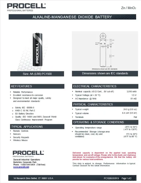 bateria-duracell-procell-lr6-aa-stan-nowy