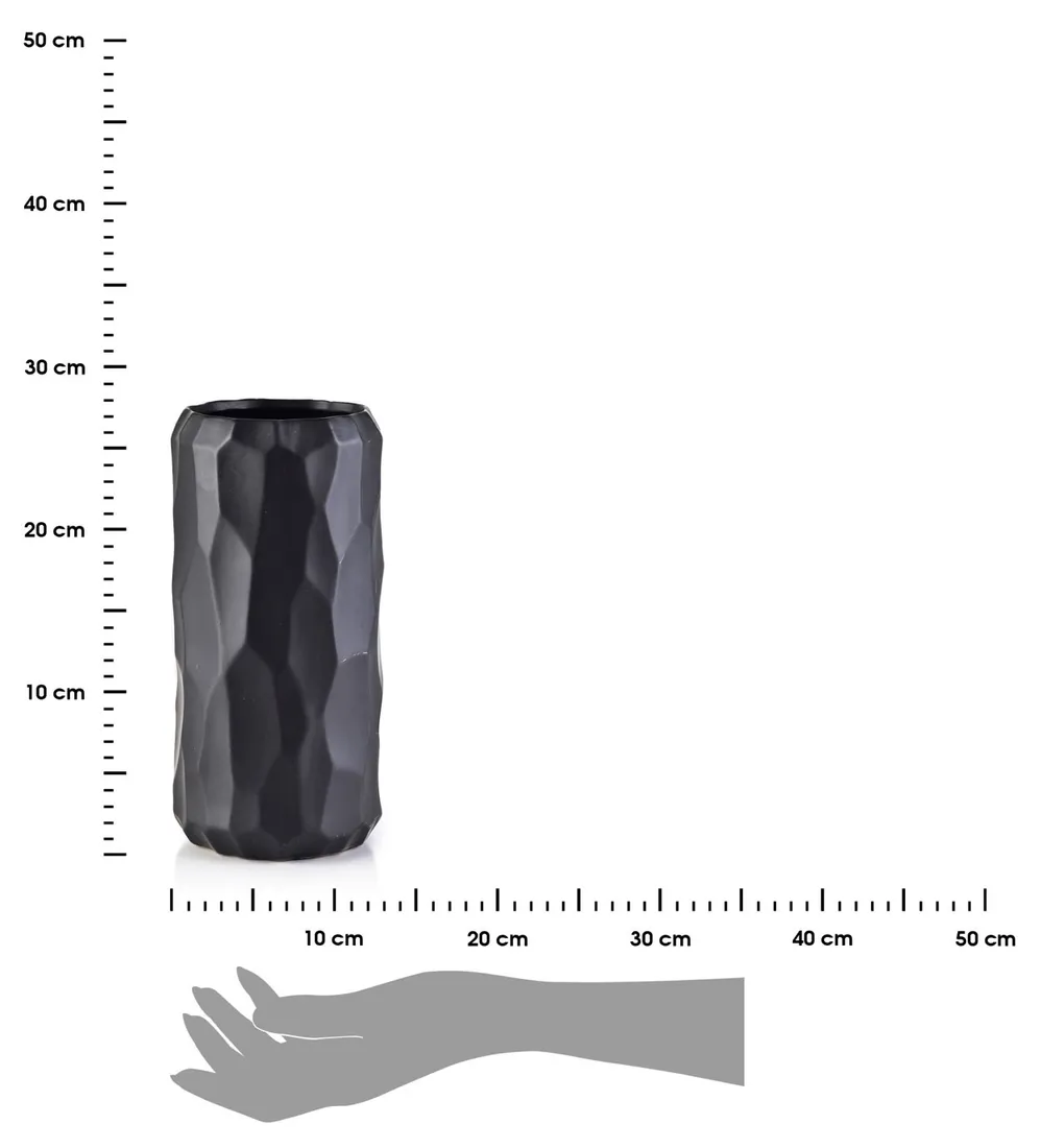 wazon-babette-black-26-cm