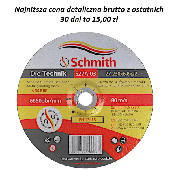 tarcza-do-met-230x6-8x22-stan-nowy