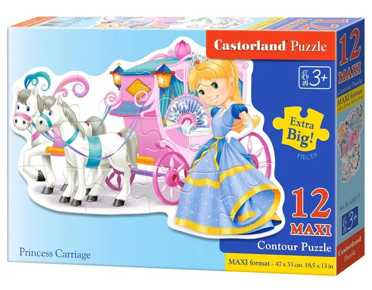 puzzle-12-elementow-maxi-princess-carriageby-best-occasions