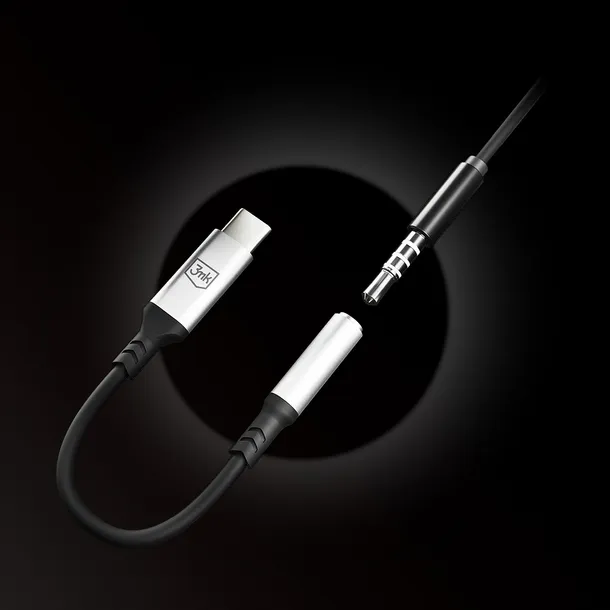 3mk-adapter-usb-c-jack-35-mm-dac-czarny-black-marka-3mk-stan-nowy