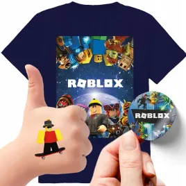 zestaw-3w1-koszulka-dla-dzieci-tatuaze-naklejki-roblox-164-jakosc