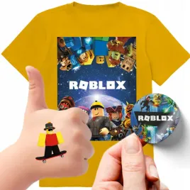 zestaw-3w1-koszulka-dla-dzieci-tatuaze-naklejki-roblox-164-jakosc