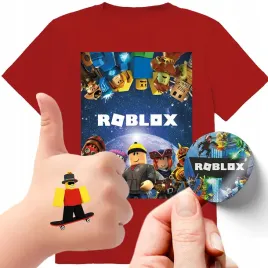 zestaw-3w1-koszulka-dla-dzieci-tatuaze-naklejki-roblox-140-jakosc