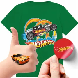 zestaw-3w1-koszulka-dla-dzieci-tatuaze-naklejki-hot-wheels-140-jakosc