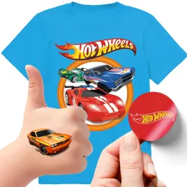 zestaw-3w1-koszulka-dla-dzieci-tatuaze-naklejki-hot-wheels-128-jakosc