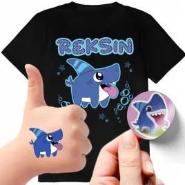 zestaw-3w1-koszulka-dla-dzieci-tatuaze-naklejki-reksin-sharkdog-140-jakosc
