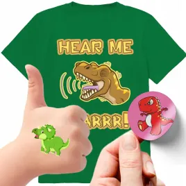 zestaw-3w1-koszulka-dla-dzieci-tatuaze-naklejki-dinozaury-140-jakosc