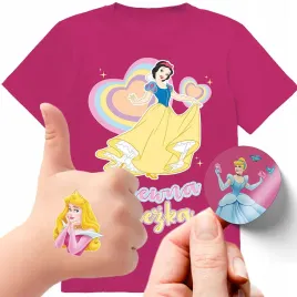 zestaw-3w1-koszulka-dla-dzieci-tatuaze-naklejki-sniezka-ksiezniczki-164