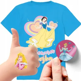 zestaw-3w1-koszulka-dla-dzieci-tatuaze-naklejki-sniezka-ksiezniczki-164