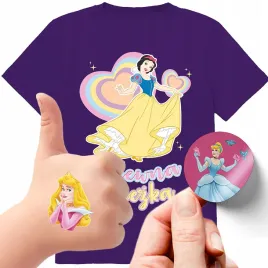 zestaw-3w1-koszulka-dla-dzieci-tatuaze-naklejki-sniezka-ksiezniczki-128