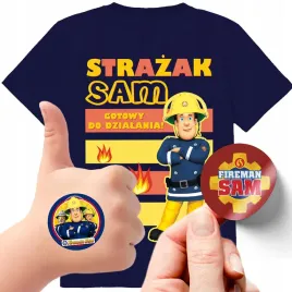 zestaw-3w1-koszulka-dla-dzieci-tatuaze-naklejki-strazak-sam-fireman-140