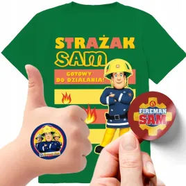 zestaw-3w1-koszulka-dla-dzieci-tatuaze-naklejki-strazak-sam-fireman-140