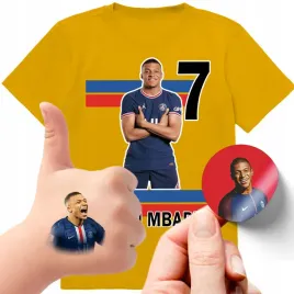 zestaw-3w1-koszulka-dla-dzieci-tatuaze-naklejki-mbappe-140-jakosc