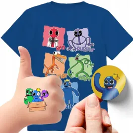 zestaw-3w1-koszulka-dla-dzieci-tatuaze-naklejki-rainbow-friends-104-jakosc
