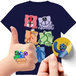 zestaw-3w1-koszulka-dla-dzieci-tatuaze-naklejki-rainbow-friends-140-jakosc