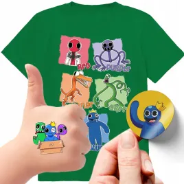 zestaw-3w1-koszulka-dla-dzieci-tatuaze-naklejki-rainbow-friends-128-jakosc