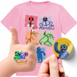 zestaw-3w1-koszulka-dla-dzieci-tatuaze-naklejki-rainbow-friends-164-jakosc