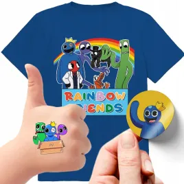 zestaw-3w1-koszulka-dla-dzieci-tatuaze-naklejki-rainbow-friends-128-jakosc