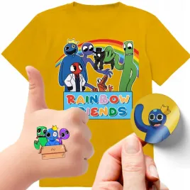 zestaw-3w1-koszulka-dla-dzieci-tatuaze-naklejki-rainbow-friends-140-jakosc
