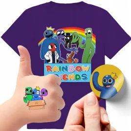zestaw-3w1-koszulka-dla-dzieci-tatuaze-naklejki-rainbow-friends-164-jakosc