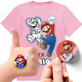 zestaw-3w1-koszulka-dla-dzieci-tatuaze-naklejki-super-mario-bros-140-jakosc