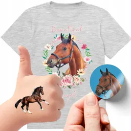 zestaw-3w1-koszulka-dla-dzieci-tatuaze-naklejki-konie-164-jakosc