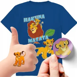 zestaw-3w1-koszulka-dla-dzieci-tatuaze-naklejki-krol-lew-140-jakosc
