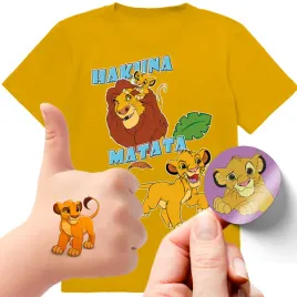zestaw-3w1-koszulka-dla-dzieci-tatuaze-naklejki-krol-lew-140-jakosc