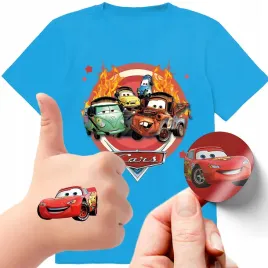 zestaw-3w1-koszulka-dla-dzieci-tatuaze-naklejki-cars-auta-zygzak-164-jakosc