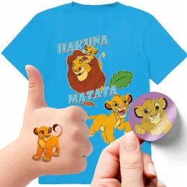 zestaw-3w1-koszulka-dla-dzieci-tatuaze-naklejki-krol-lew-140-jakosc