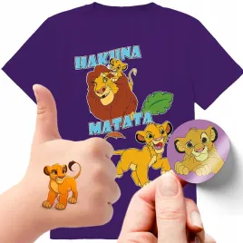 zestaw-3w1-koszulka-dla-dzieci-tatuaze-naklejki-krol-lew-140-jakosc
