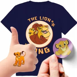 zestaw-3w1-koszulka-dla-dzieci-tatuaze-naklejki-krol-lew-152-jakosc