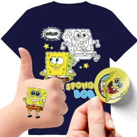 zestaw-3w1-koszulka-dla-dzieci-tatuaze-naklejki-spongebob-140-jakosc