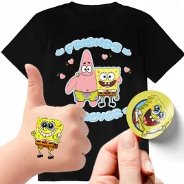 zestaw-3w1-koszulka-dla-dzieci-tatuaze-naklejki-spongebob-152-jakosc