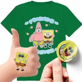 zestaw-3w1-koszulka-dla-dzieci-tatuaze-naklejki-spongebob-152-jakosc