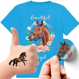 zestaw-3w1-koszulka-dla-dzieci-tatuaze-naklejki-konie-164-jakosc