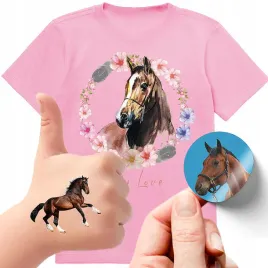 zestaw-3w1-koszulka-dla-dzieci-tatuaze-naklejki-konie-128-jakosc