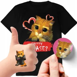 zestaw-3w1-koszulka-dla-dzieci-tatuaze-naklejki-kot-w-butach-116-jakosc